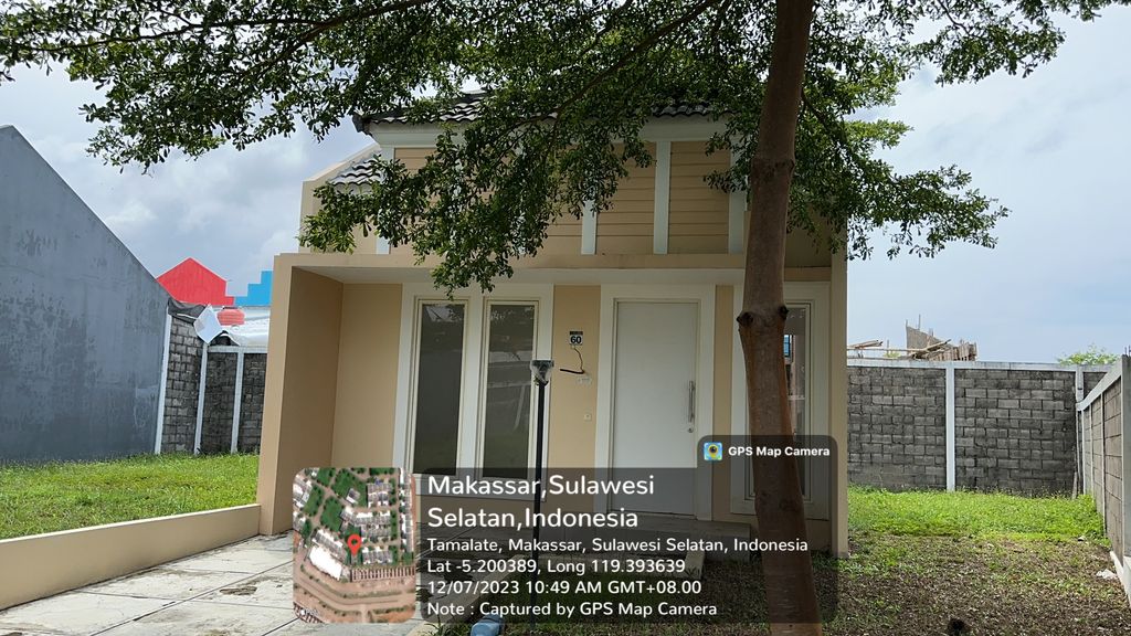 foto tampak rumah tipe 48 perumahan VINCA