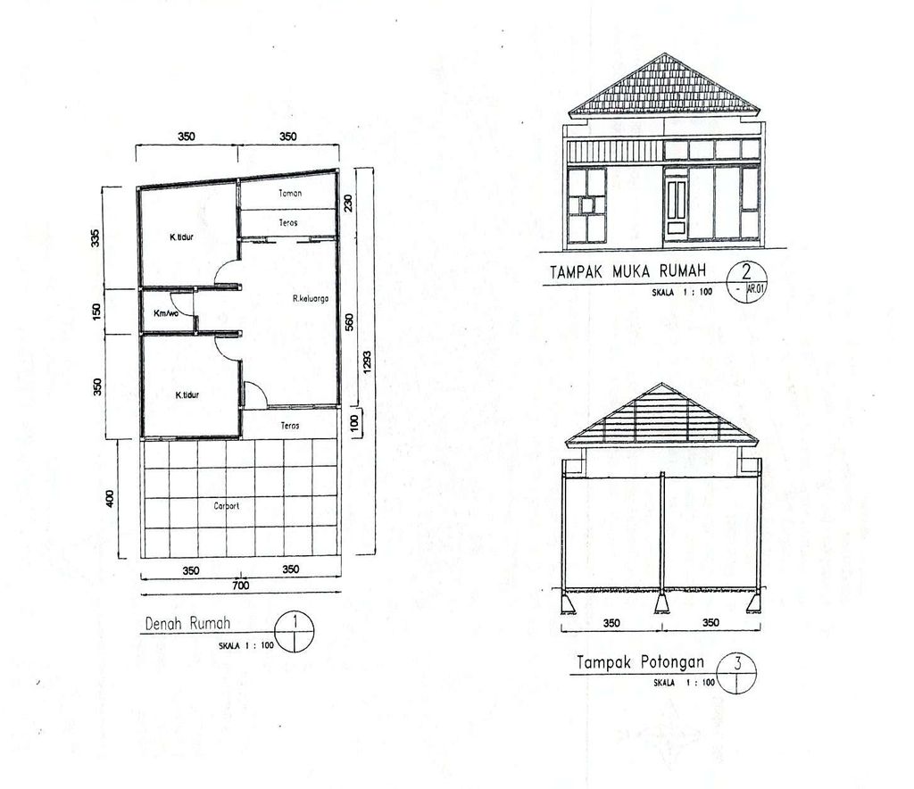 foto denah rumah tipe 53 (NEW) perumahan PERMATA INTAN REGENCY