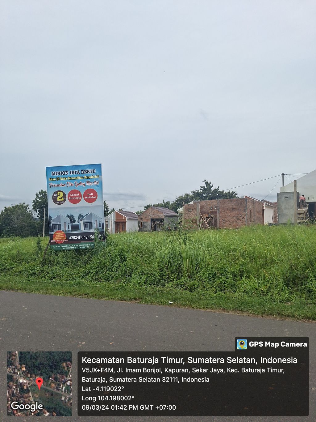 foto posisi tengah perumahan GADING MAS ASRI