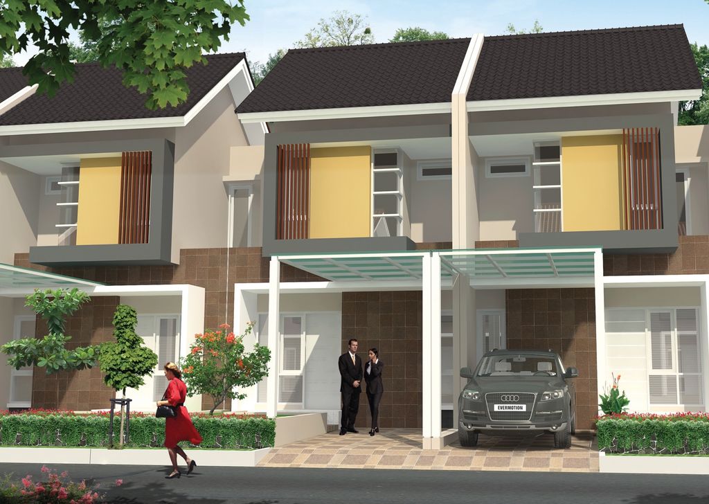 foto tampak rumah tipe ARSANTA perumahan SA7.15-22 CLUSTER SAMATA KHI