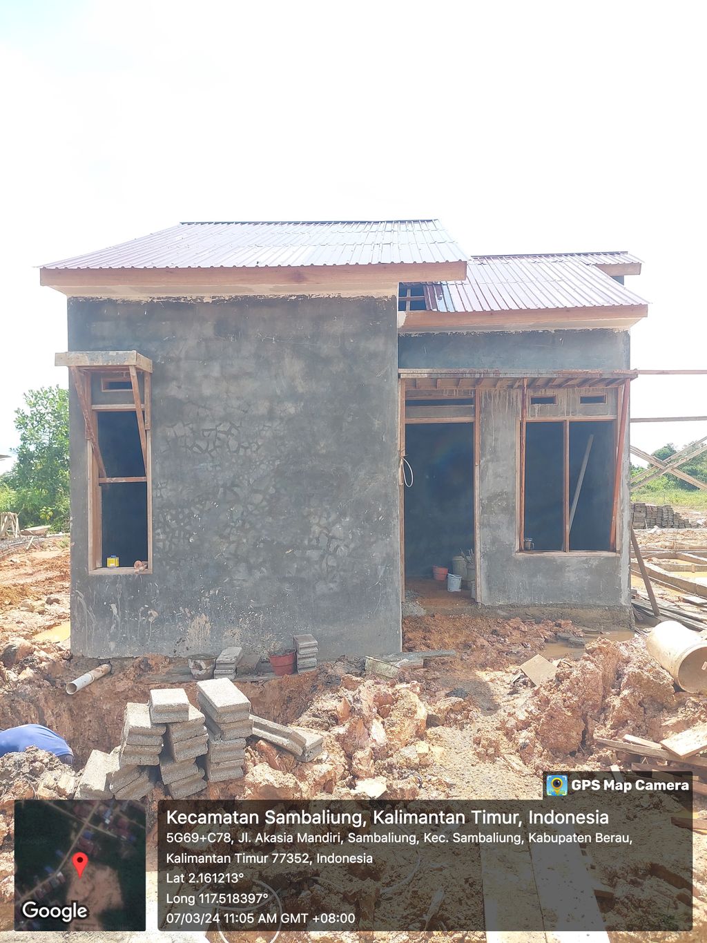 foto tampak rumah tipe 36 perumahan Akasia Village