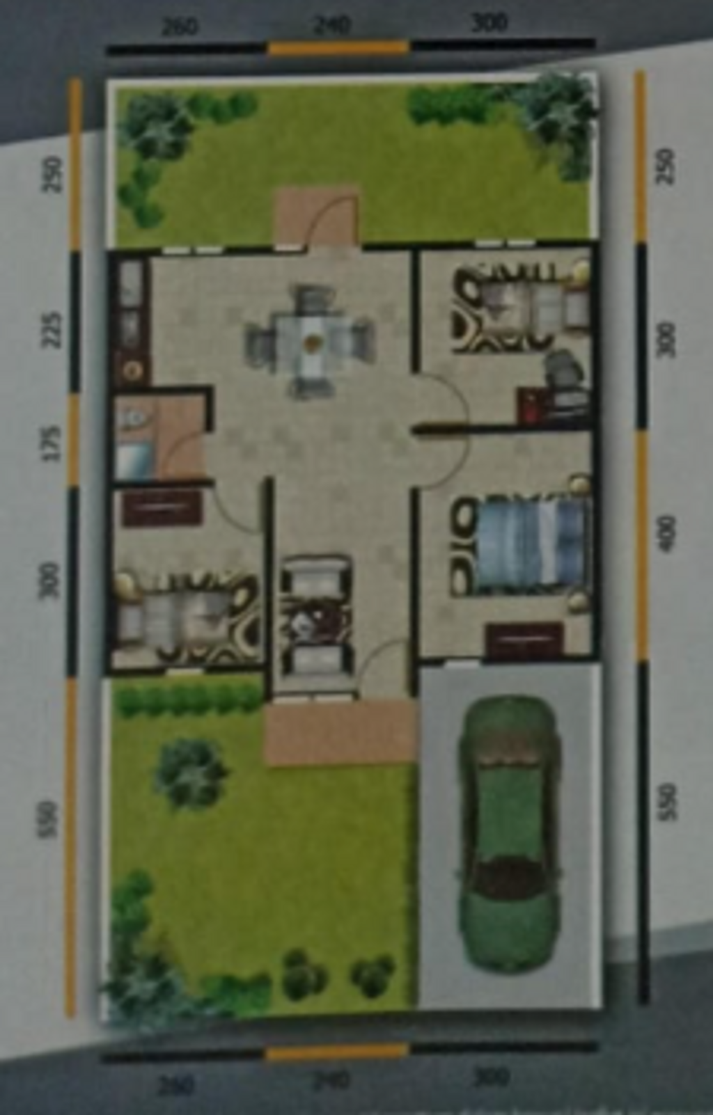 foto denah rumah tipe MANCHESTER 1,013 perumahan MUTIARA GADING CITY - LONDON BLV