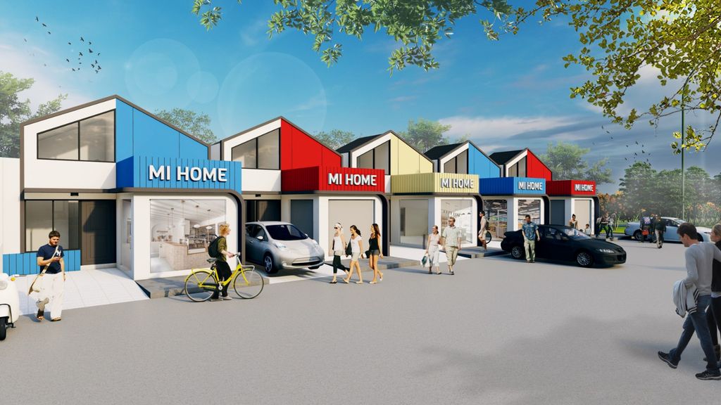 foto tampak rumah tipe FLEXY HOME perumahan PERMATA MUTIARA MAJA - CLUSTER KALIMAYA 1 & 2