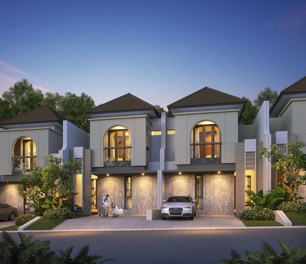 foto tampak rumah tipe Machnow Superior perumahan CITRALAND CITY KEDAMEAN