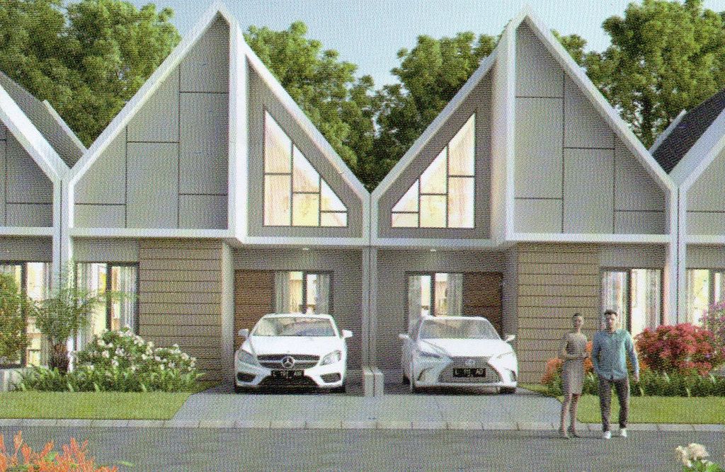 foto tampak rumah tipe Scandinavian perumahan GRAND KENCANA MOJOKERTO TAHAP 4