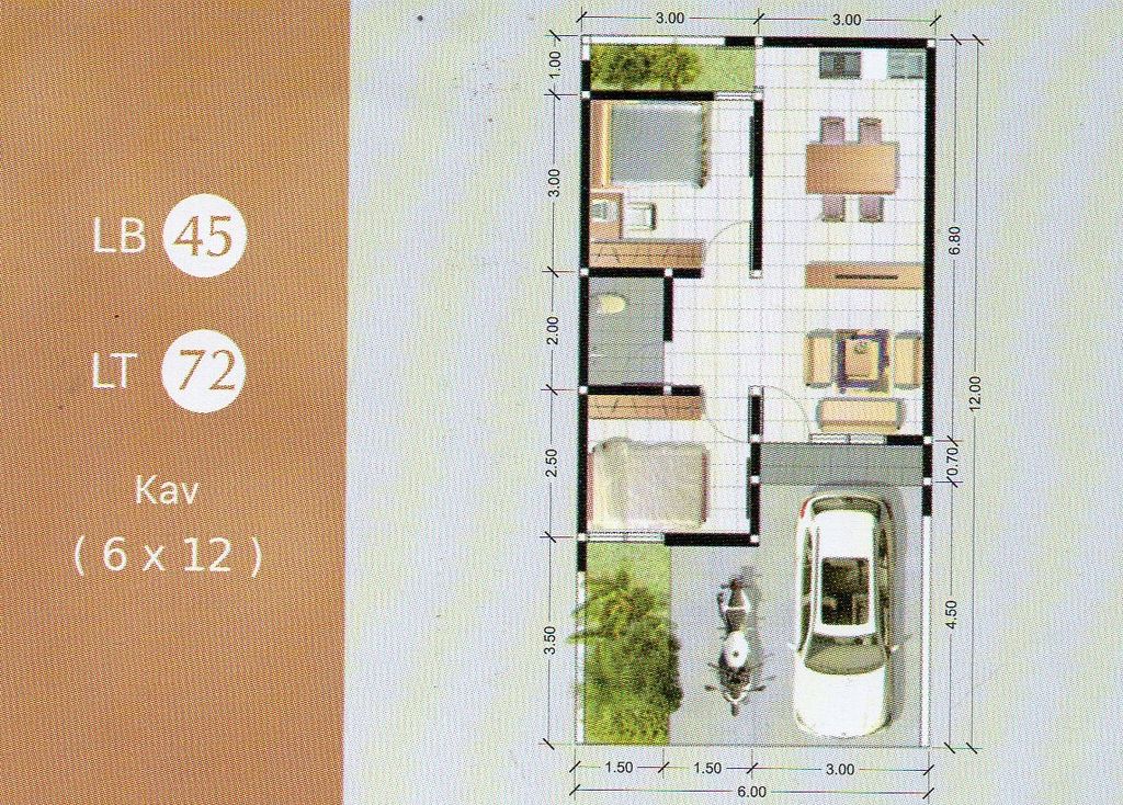 foto denah rumah tipe Scandinavian perumahan GRAND KENCANA MOJOKERTO TAHAP 4