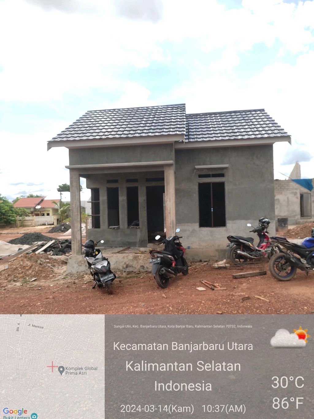 foto contoh rumah perumahan Global Sungai Ulin 6