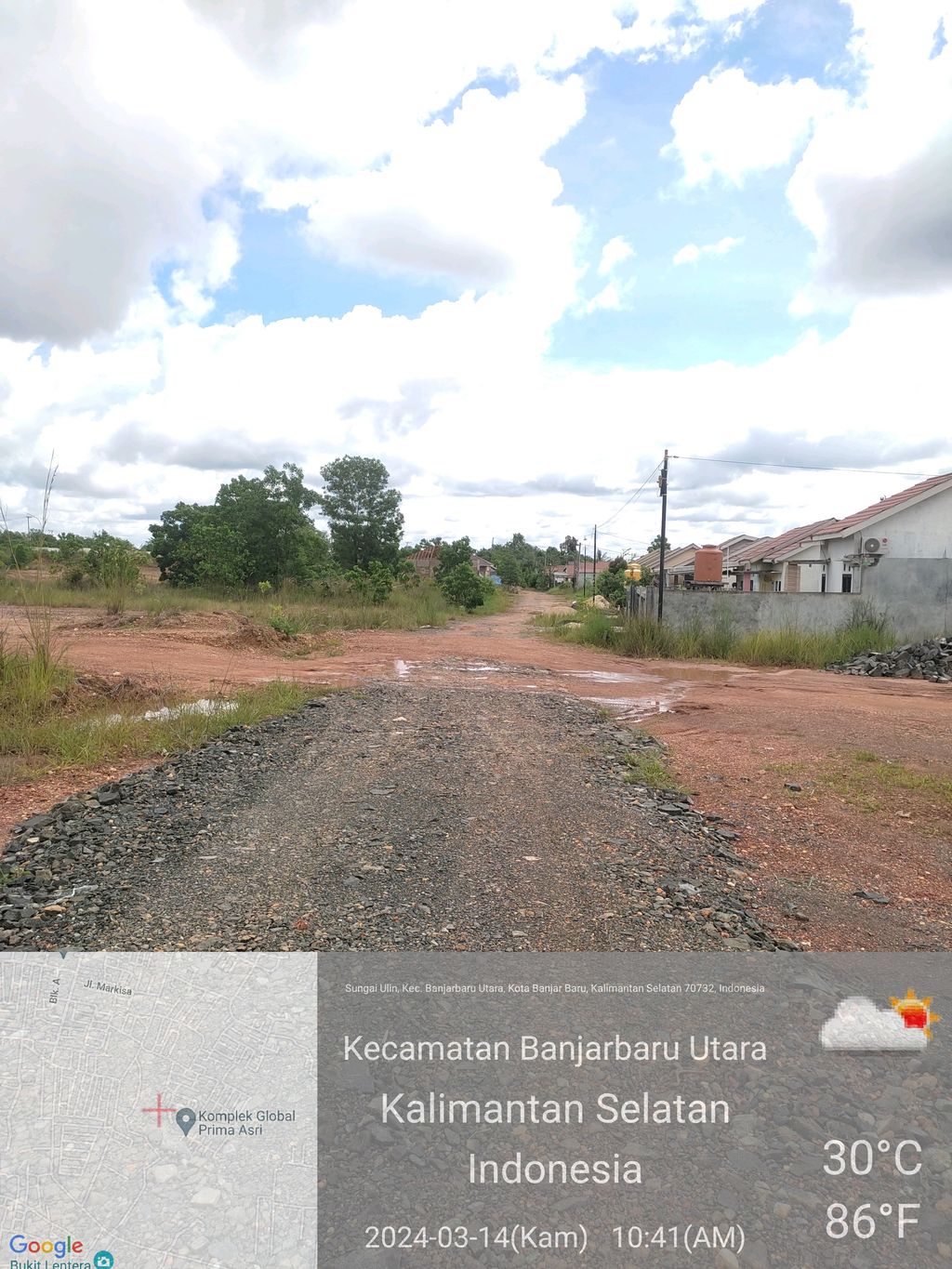 foto gerbang perumahan Global Sungai Ulin 6
