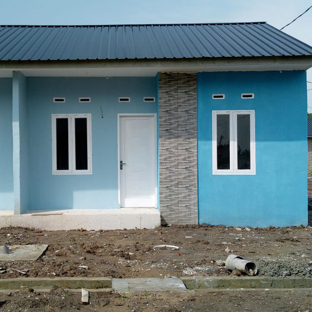foto tampak rumah tipe SUBSIDI (36/84) perumahan TAMAN KAMBOJA TAHAP IV