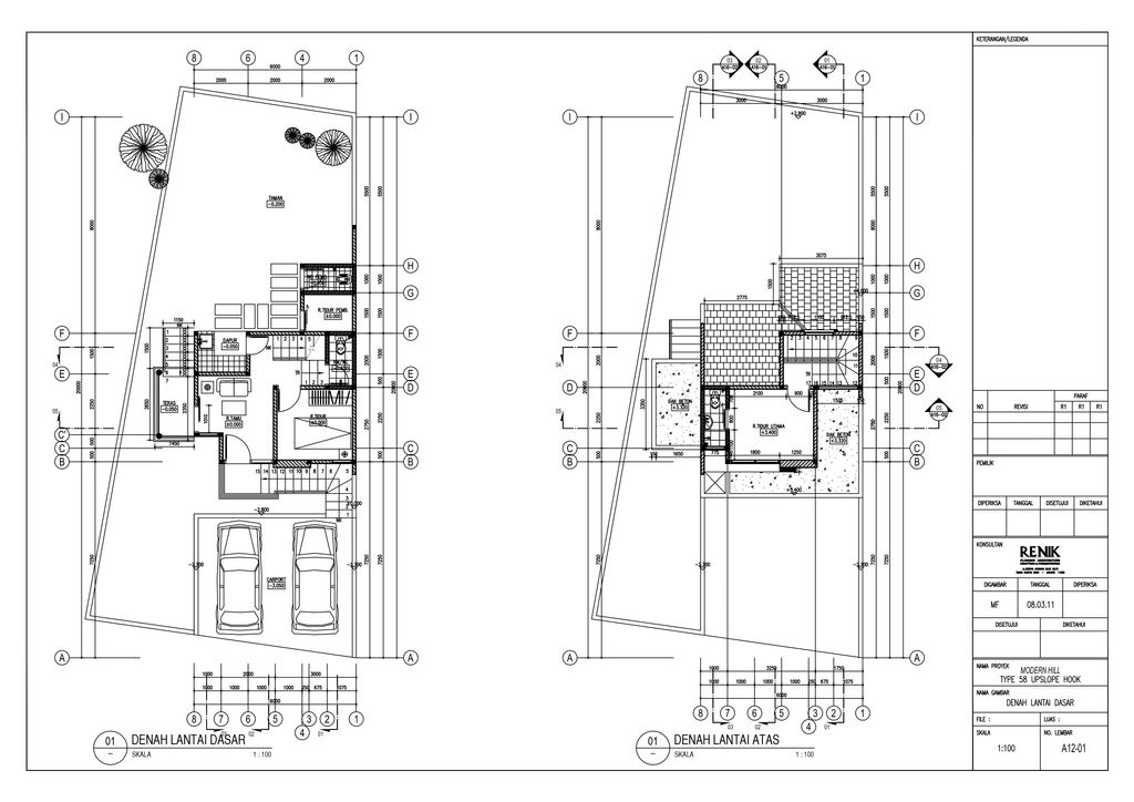 foto denah rumah tipe 58 Clarity Upslope perumahan MODERN HILLS - CLUSTER TRANSQUILITY