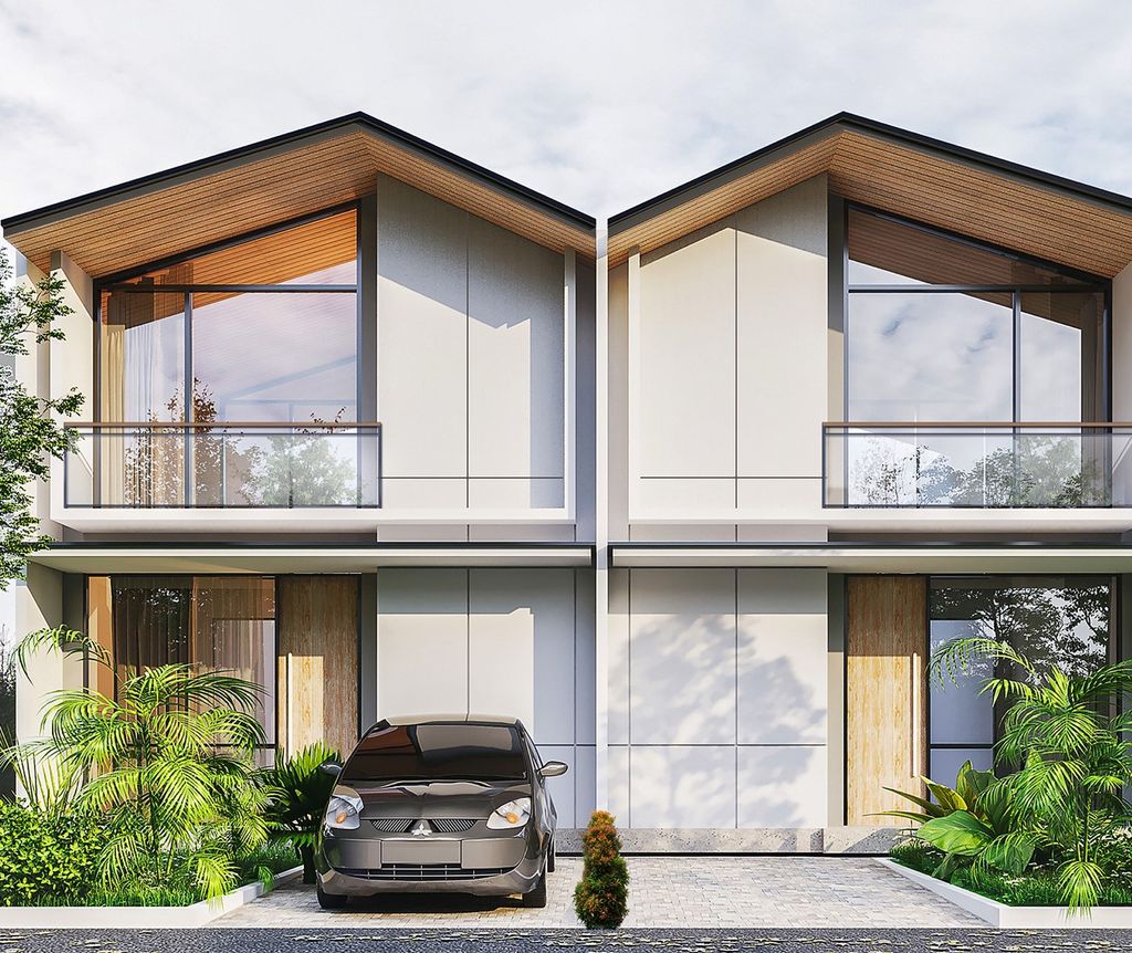 foto tampak rumah tipe 2 (5,5 x 15) perumahan Cendana Icon