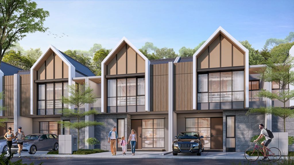 foto tampak rumah tipe BELLARUS perumahan SERPONG GARDEN 3