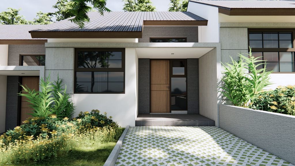 foto tampak rumah tipe 42/60 MV-VIII perumahan ISTANA REGENCY JATINANGOR