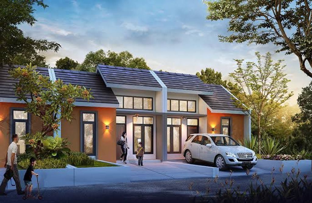 foto tampak rumah tipe HOYA 36/72 perumahan NIRWANA HILL (NH)