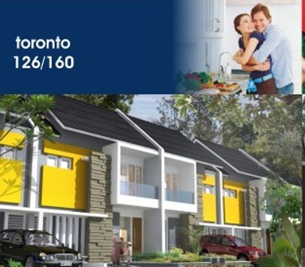 foto tampak rumah tipe TORONTO perumahan CITRA RAYA - CLUSTER WATER POINT