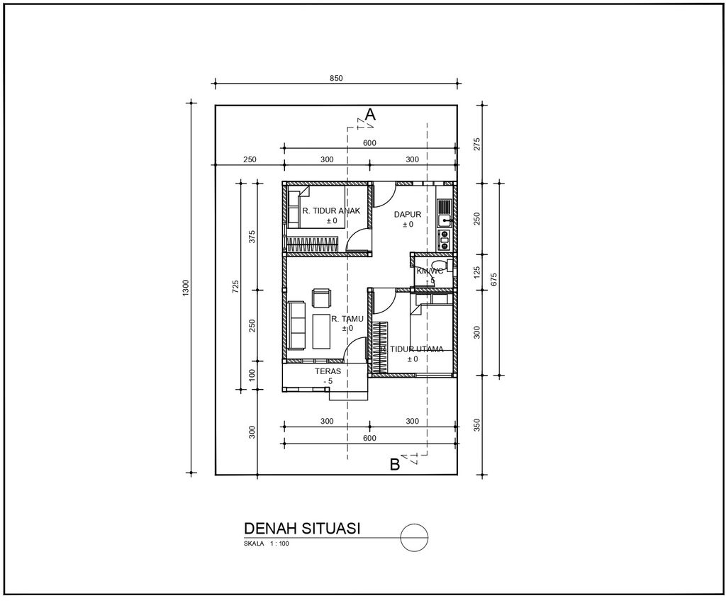 foto denah rumah tipe 36 perumahan KANDEH RESIDENCE 2