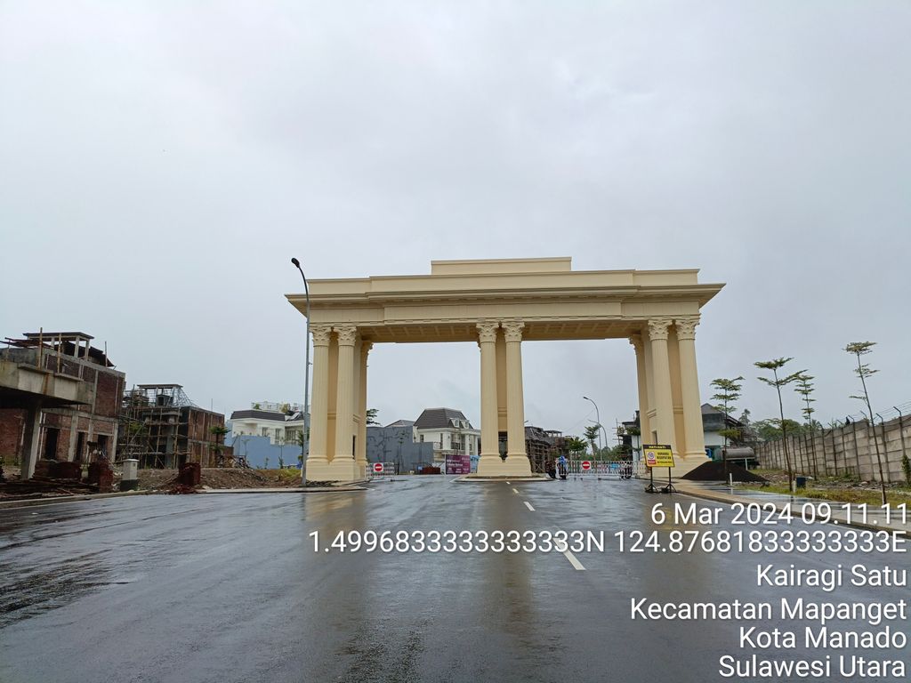 foto gerbang perumahan CITRALAND KAIRAGI MANADO