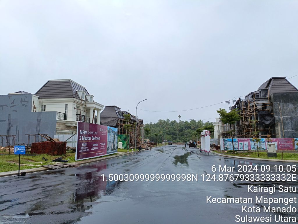 foto posisi tengah perumahan CITRALAND KAIRAGI MANADO