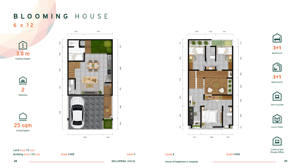 foto denah rumah tipe 6 x 12 perumahan Wellspring House