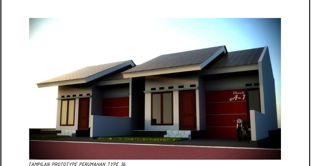 foto tampak rumah tipe TULIP perumahan WOONRELI RESIDENCE