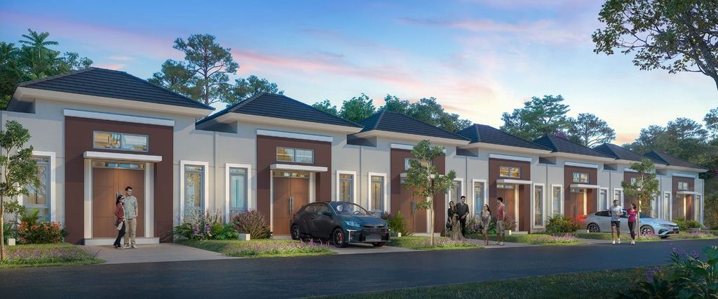 foto tampak rumah tipe Akasha Sudut perumahan CitraRaya City Cluster Citra Bukit Raya