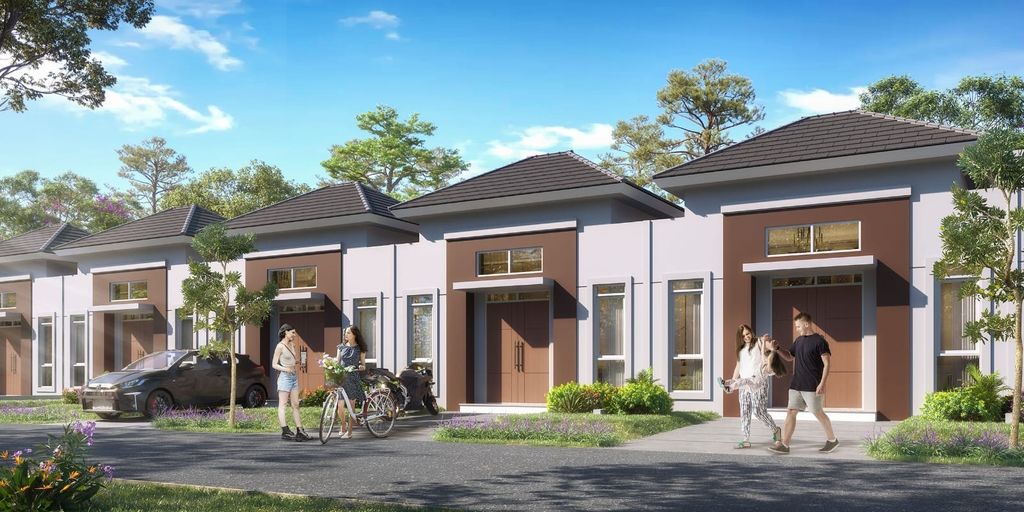 foto tampak rumah tipe Agnia Sudut perumahan CitraRaya City Cluster Citra Bukit Raya