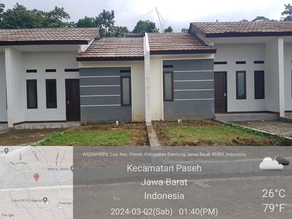 foto tampak rumah tipe 30/60 perumahan BUMI KEMBANG LOA PERMAI