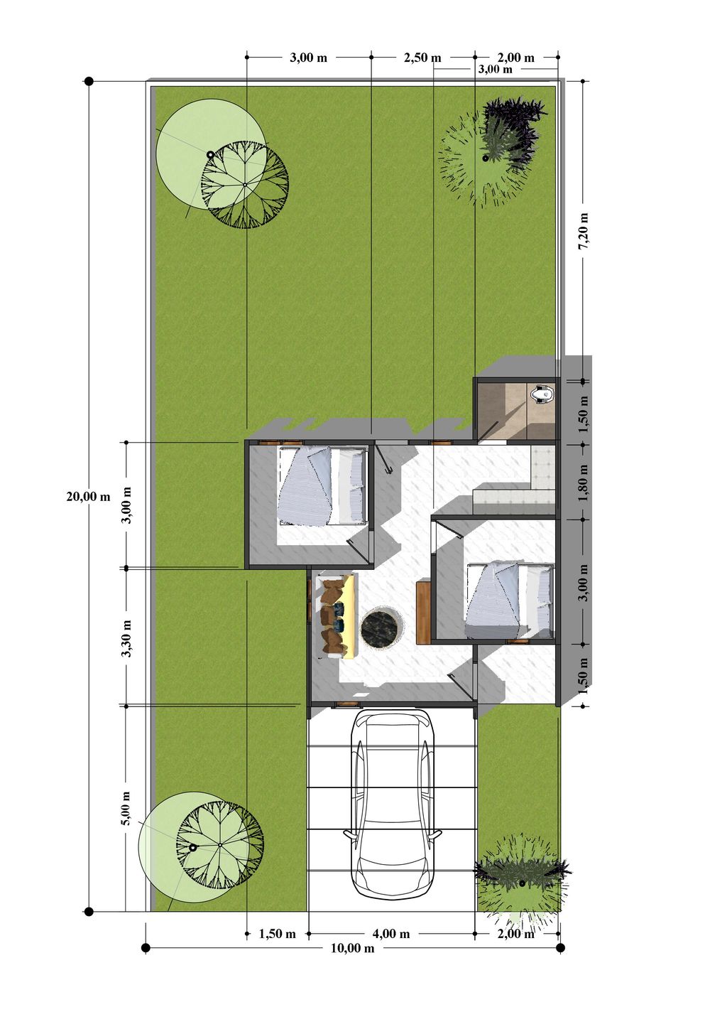 foto denah rumah tipe 45/200 perumahan GRIYA FATIH RESIDENCE