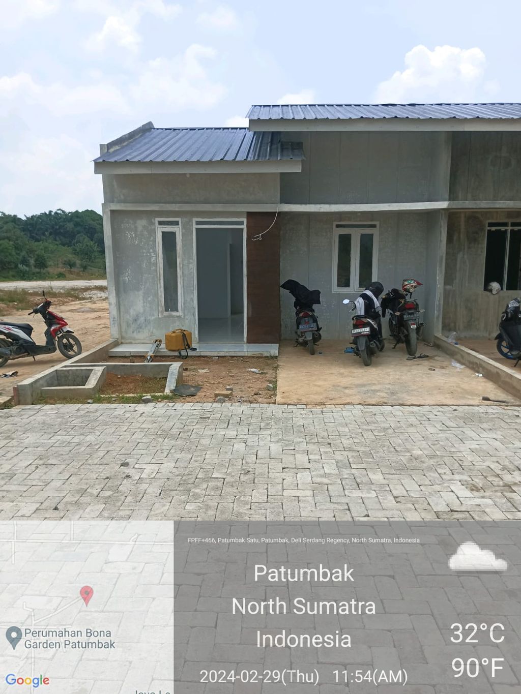foto tampak rumah tipe 36 perumahan Perumahan USU Residence Tahap III