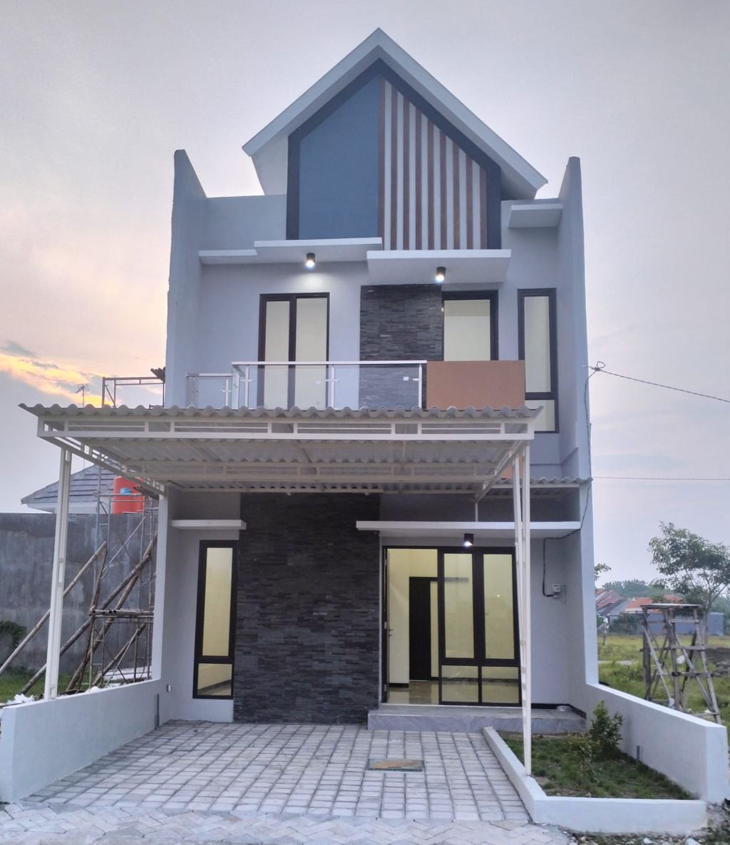 foto tampak rumah tipe 55/72 perumahan BHUMI NIRWANA SENTOSA
