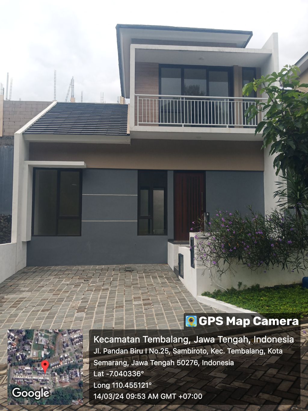 foto tampak rumah tipe 69 KOMERSIL perumahan Pandanaran Height
