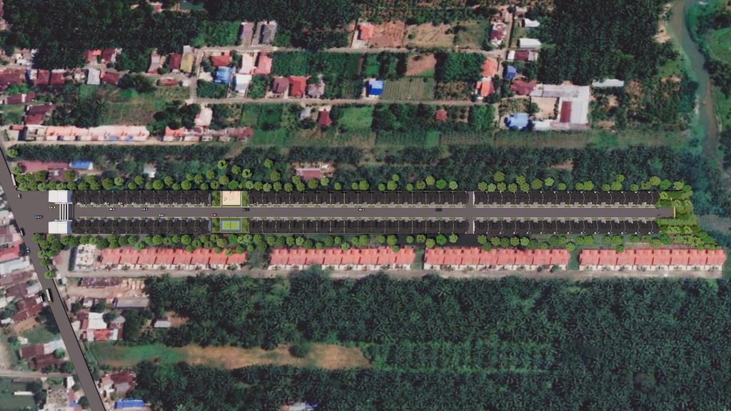 foto denah rumah tipe 54 perumahan Binjai Golden Mansion