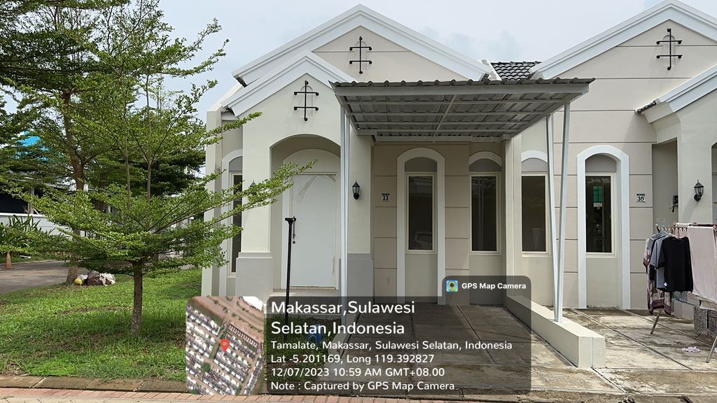 foto tampak rumah tipe RMAV-0033 perumahan ROSEMARY