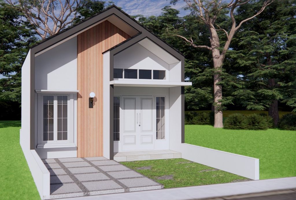 foto tampak rumah tipe 36/72 perumahan KAYU AMBON RESIDENCE