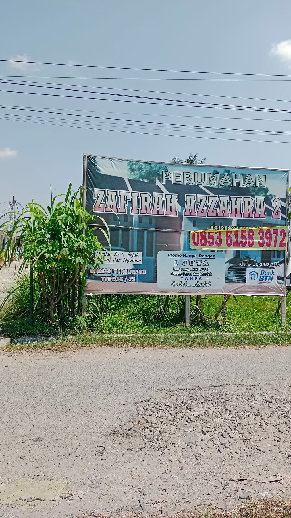 foto gerbang perumahan ZAFIRAH AZZAHRA II PENGEMBANGAN