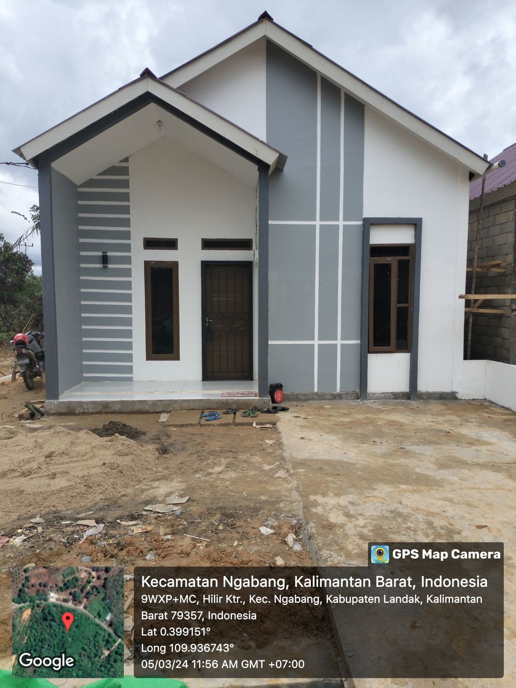 foto tampak rumah tipe 36 perumahan MAMURAJA RESIDENCE
