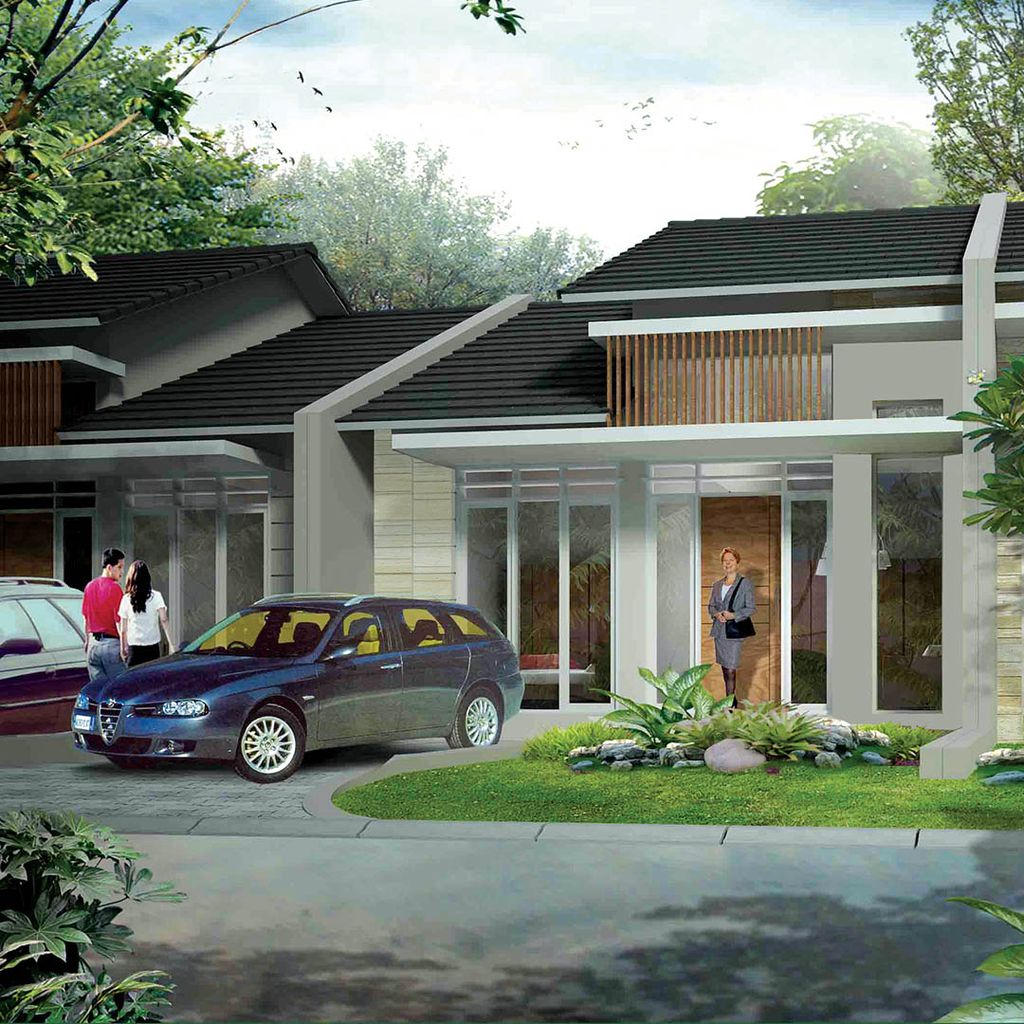 foto tampak rumah tipe 62/193 (2024) perumahan Sentul Alaya