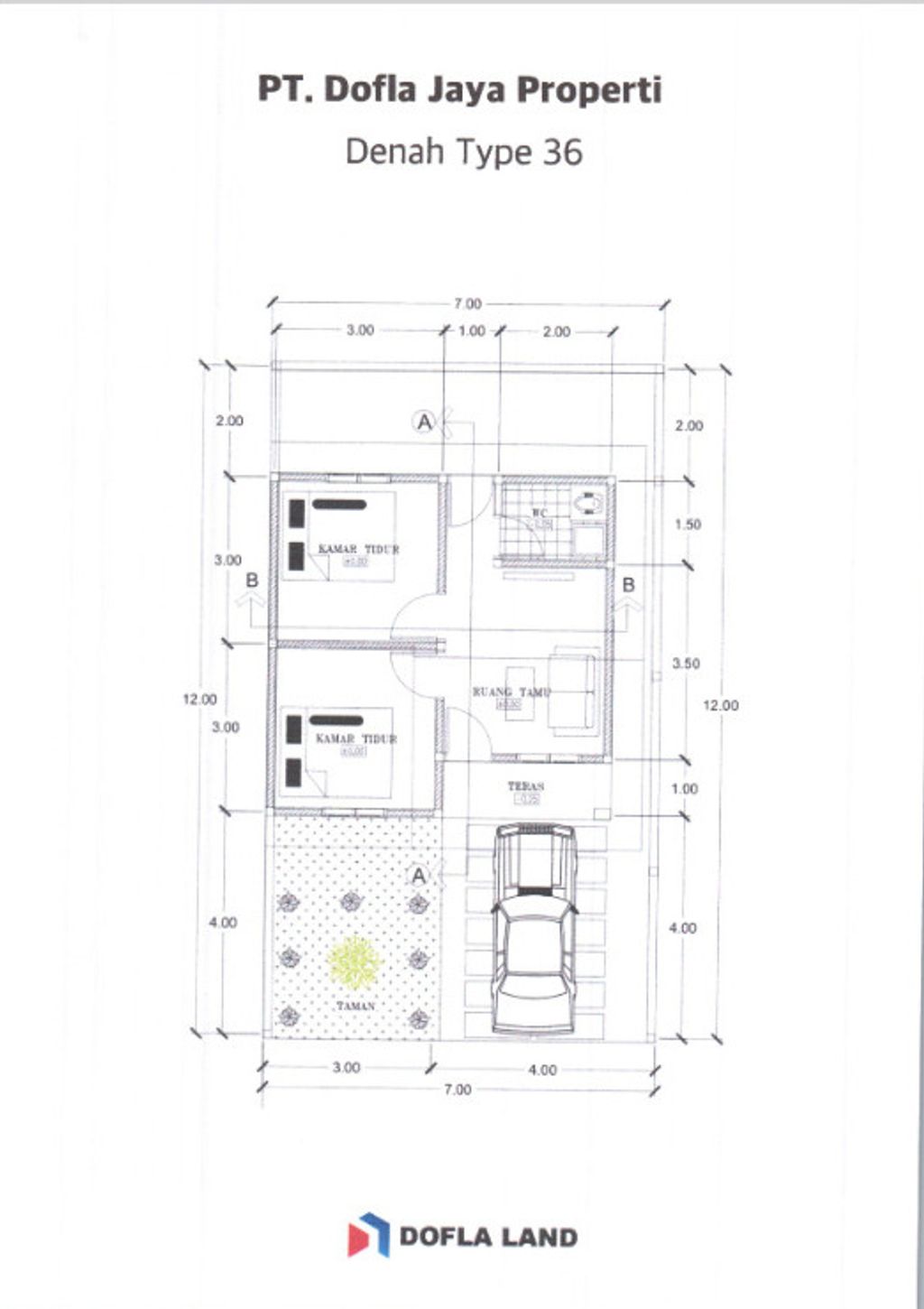 foto denah rumah tipe 36 perumahan PERUMAHAN ALANA RESIDENCE 6