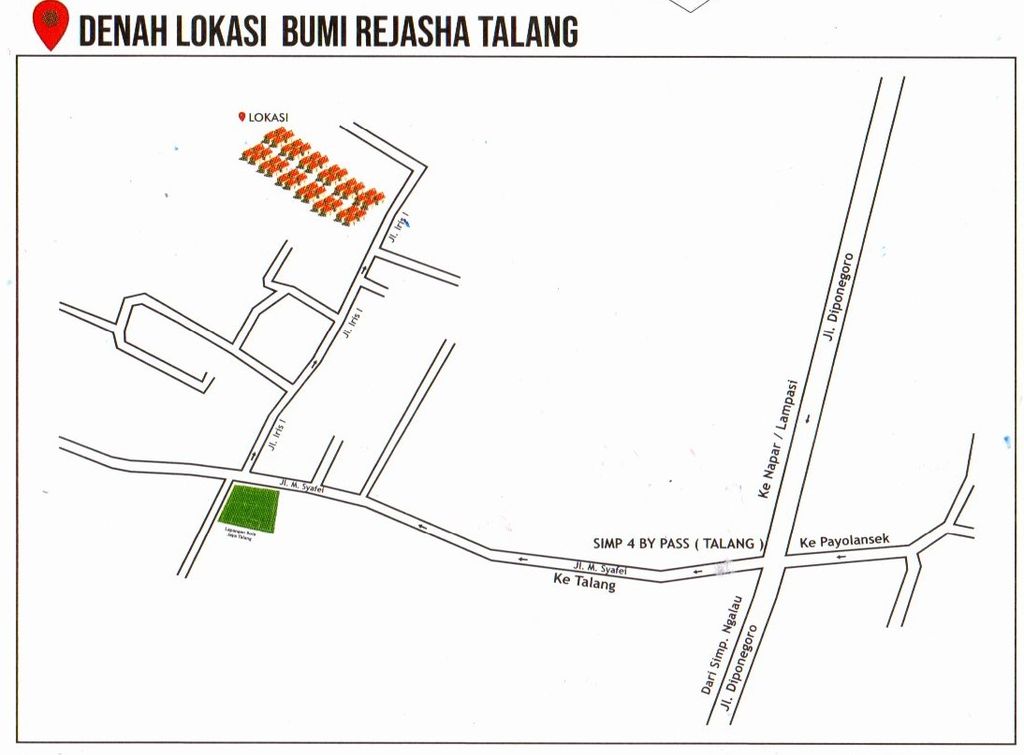 foto denah rumah tipe 48 perumahan Perumahan Bumi Rejasha Talang