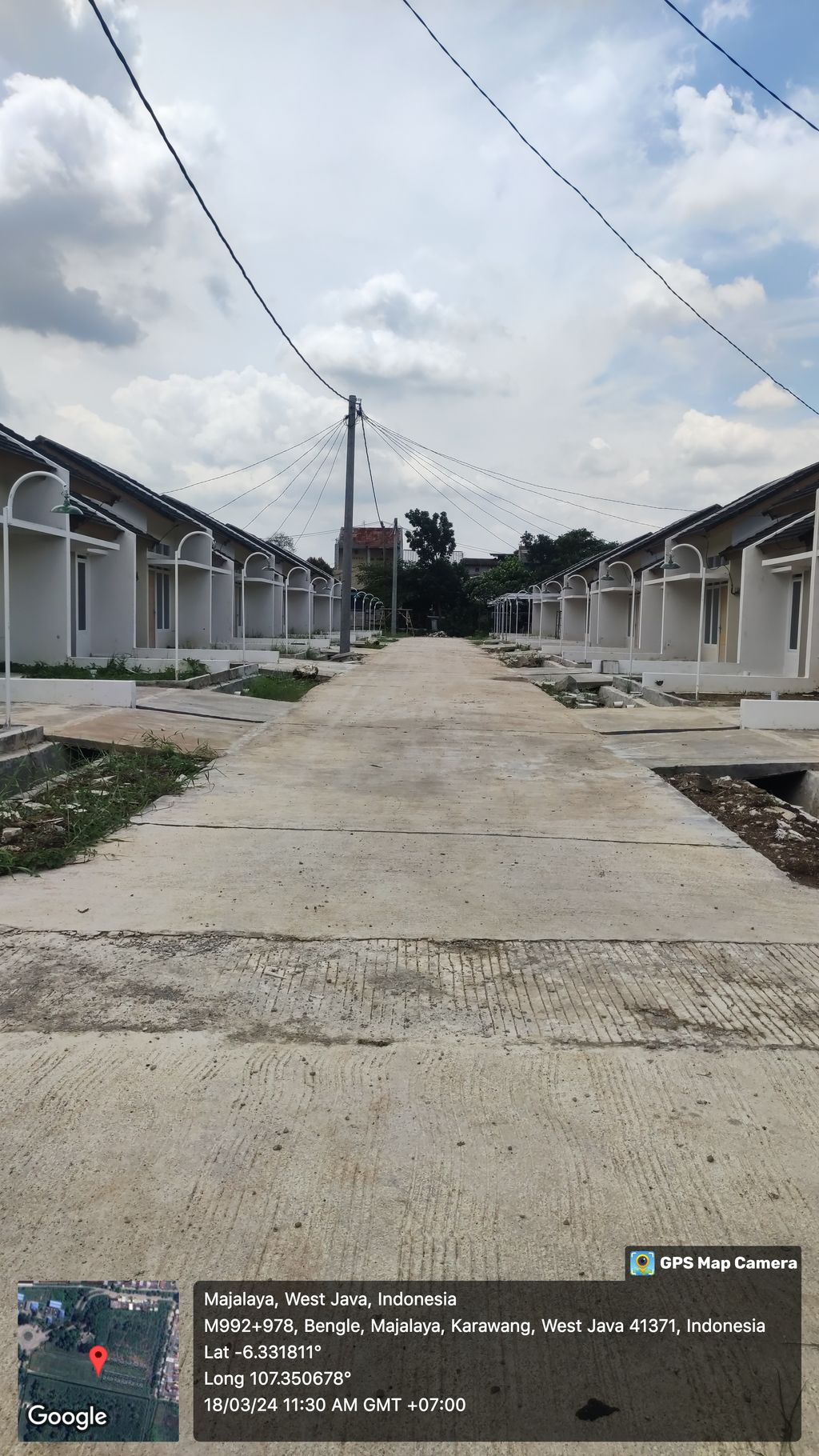 foto posisi tengah perumahan Saung Kebun