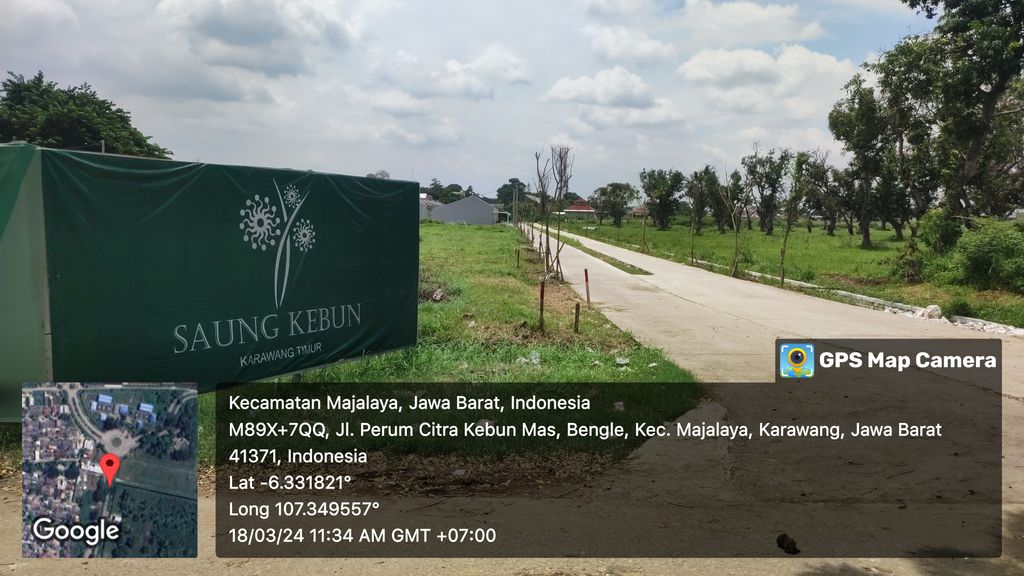 foto gerbang perumahan Saung Kebun