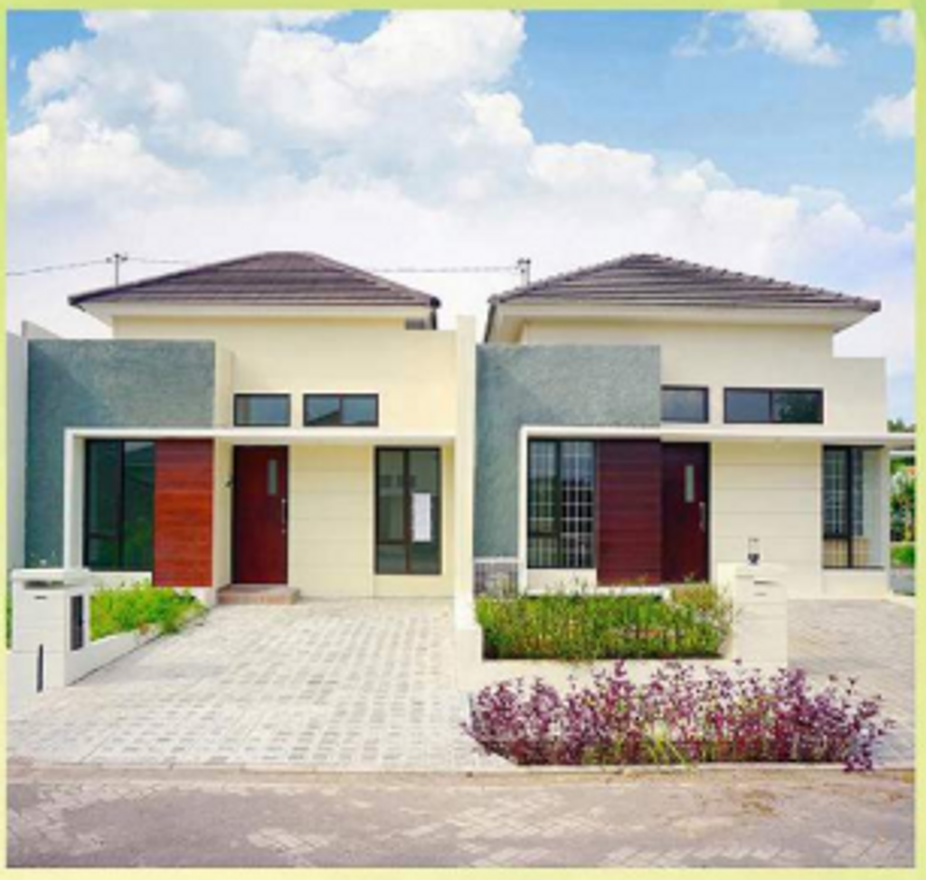 foto tampak rumah tipe 41  EG  HOOK perumahan Emerald Garden