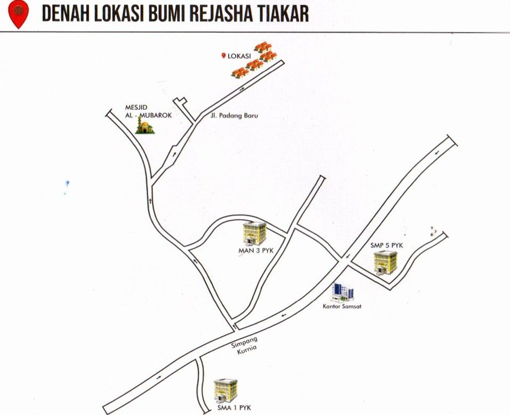 foto denah rumah tipe 42 perumahan Perumahan Bumi Rejasha Tiakar