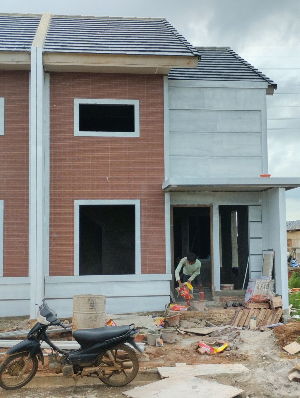 foto tampak rumah tipe RTD 36 perumahan BRITANIA