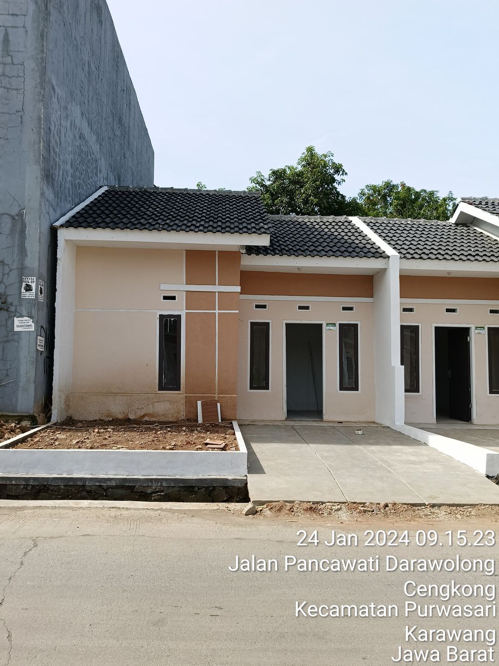 foto tampak rumah tipe 29/60 perumahan GRIYA SINAR MAS