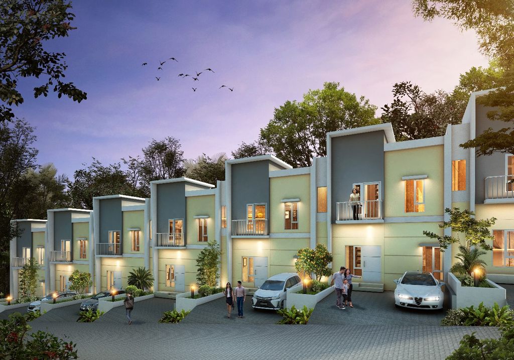 foto tampak rumah tipe 52  SIRANDA perumahan CLUSTER SIRANDA VIEW