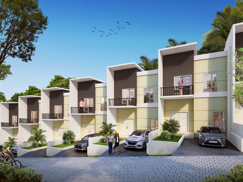 foto tampak rumah tipe 50 SIRANDA HOOK perumahan CLUSTER SIRANDA VIEW