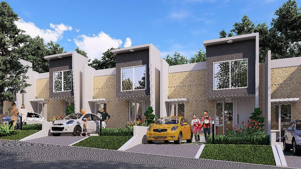 foto tampak rumah tipe 43 perumahan CLUSTER SIRANDA VIEW