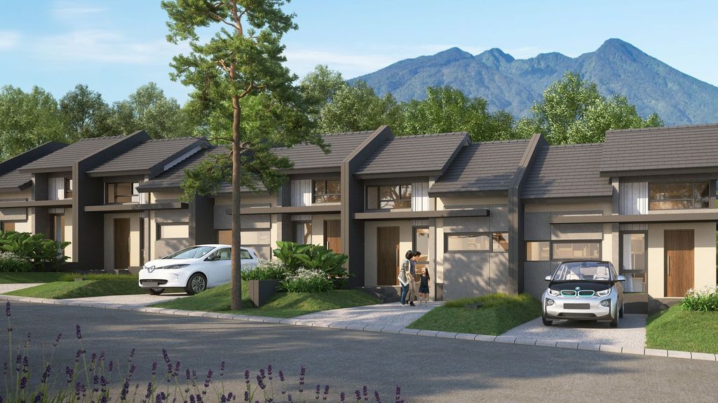 foto tampak rumah tipe ROCHESTER perumahan ROYAL TAJUR RESIDENCE, CLUSTER DUNSTER