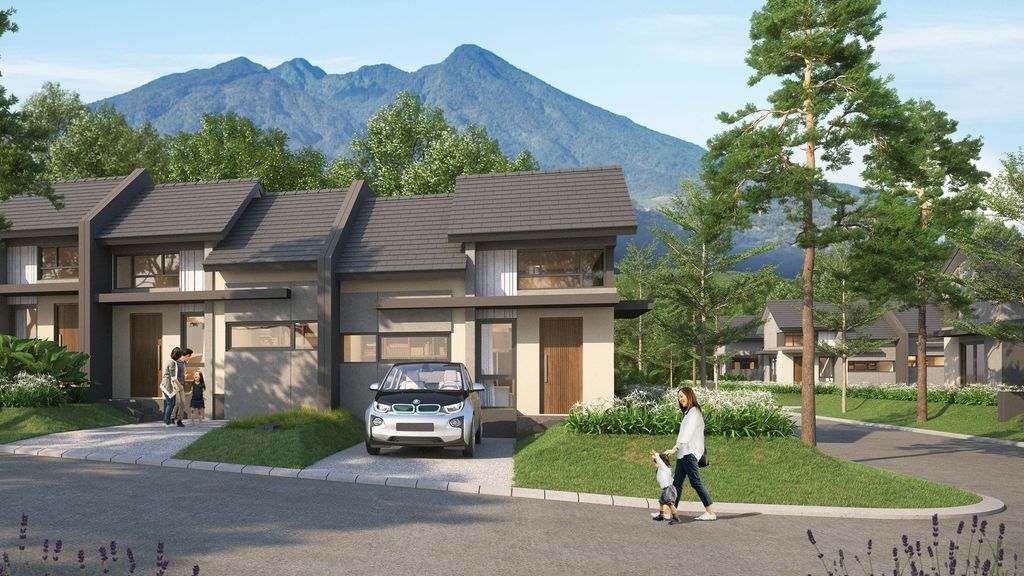 foto tampak rumah tipe ROCHESTER CORNER perumahan ROYAL TAJUR RESIDENCE, CLUSTER DUNSTER